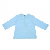 Памучна блуза с принт за бебе за момче светло синя Chicco 111011 2