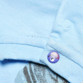 Памучна блуза с принт за бебе за момче светло синя Chicco 111012 3