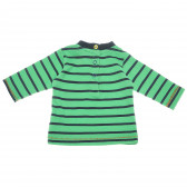 Блуза с принт за бебе за момче зелено-синьо пайе Chicco 111021 2