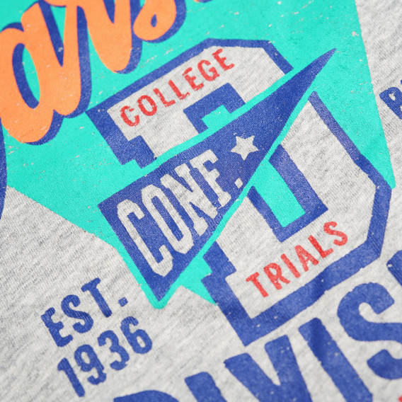 Блуза с къс ръкав за момче сива Chicco 111031 3