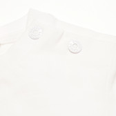 Памучна блуза с къс ръкав за бебе за момиче бяла Chicco 111050 4
