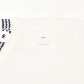 Памучна блуза с дълъг ръкав и принт NCY за бебе момче екро Chicco 111318 3