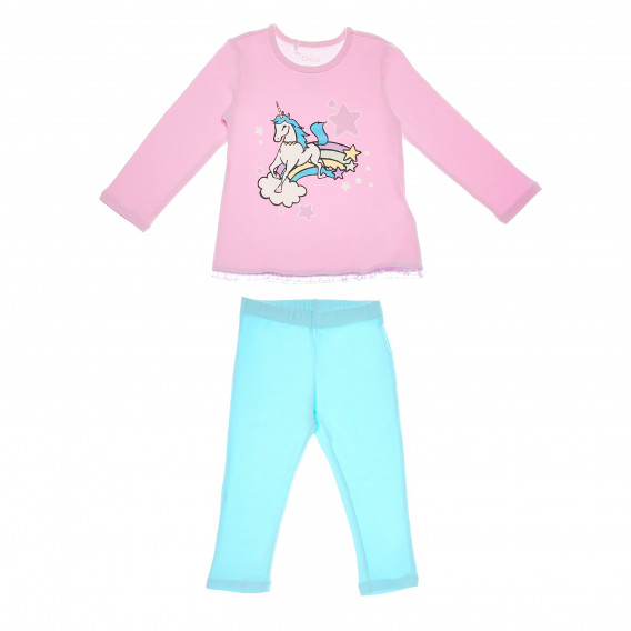 Памучна пижама от две части за бебе Chicco 111500 