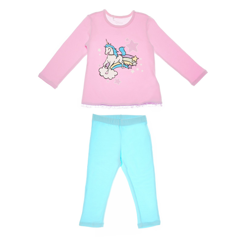 Памучна пижама от две части за бебе  111500