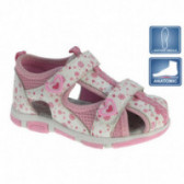 Анатомични сандали с принт за момиче, розови Beppi 111665 