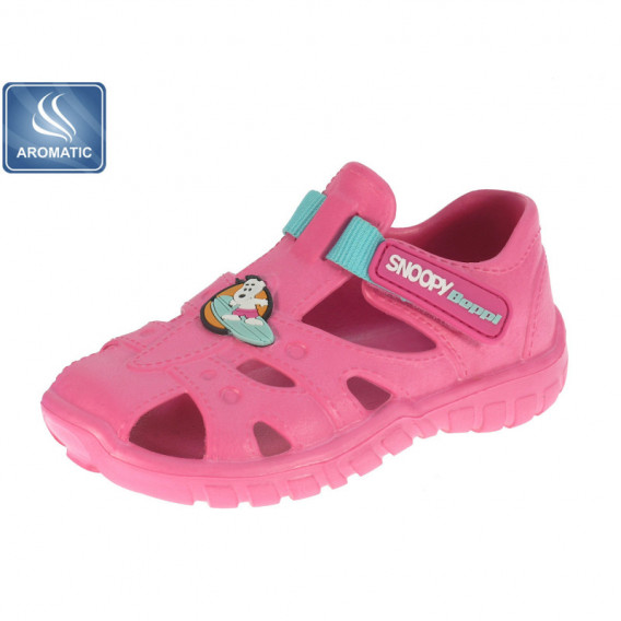 Ароматизирани гумени сандали за момиче, розови Beppi 111679 