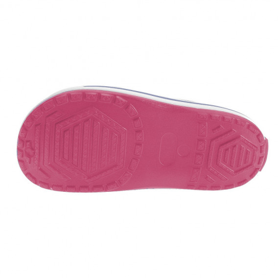 Гумени чехли с апликация на котва за момиче, розови Beppi 111846 2
