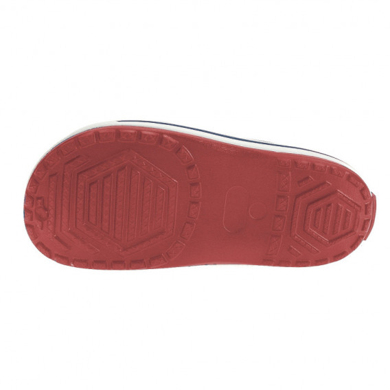 Гумени чехли с апликация на котва за момиче, червени Beppi 111848 2