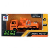 Детайлен строителен камион в оранжев цвят Dino Toys 112057 