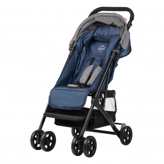 Бебешка количка Jasmin - компактна, лесно сгъваема, синя ZIZITO 112078 3