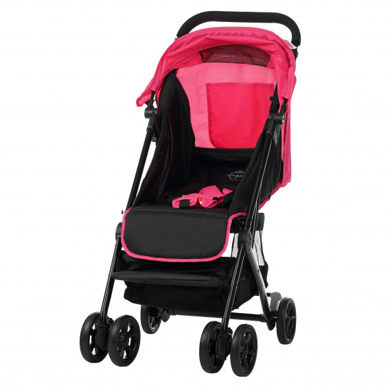 Бебешка количка Jasmin - компактна, лесно сгъваема с покривало за крачета, розова ZIZITO 112109 6