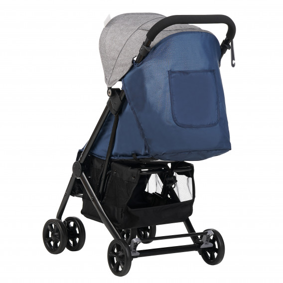 Бебешка количка Jasmin - компактна, лесно сгъваема с покривало за крачета, синя ZIZITO 112118 5