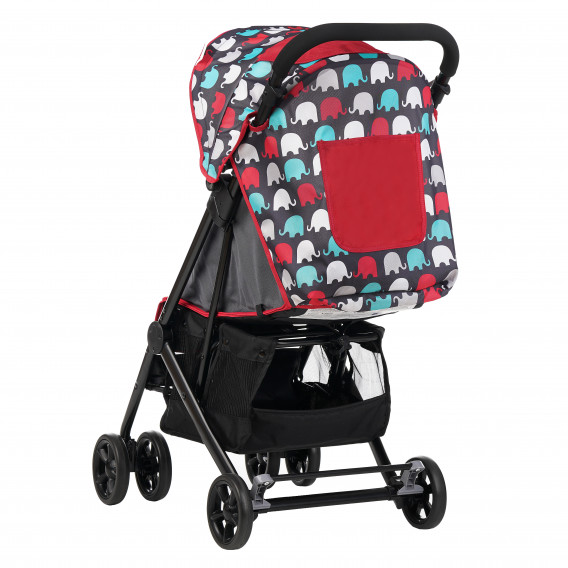 Бебешка количка Jasmin - компактна, лесно сгъваема с покривало за крачета, червена ZIZITO 112128 4