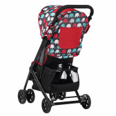 Бебешка количка Jasmin - компактна, лесно сгъваема с покривало за крачета, червена ZIZITO 112129 5