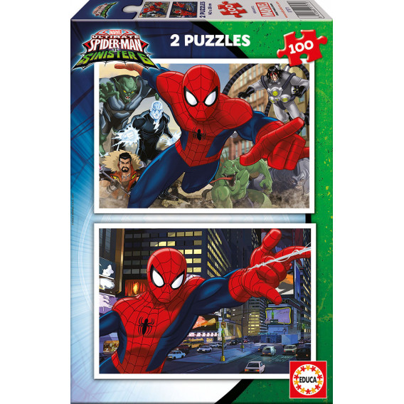 Детски пъзел 2 в 1- Спайдърмен 100 части Spiderman 11213 
