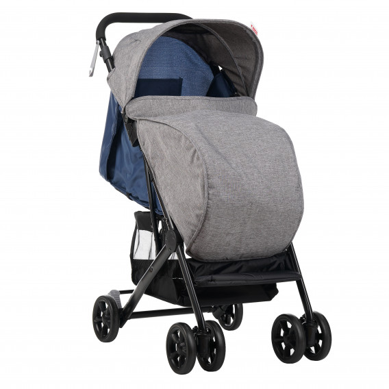Бебешка количка Jasmin - компактна, лесно сгъваема с покривало за крачета, синя ZIZITO 112191 11