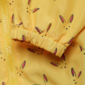 Издължено пролетно яке с чантичка за момиче жълто Midimod 112325 5