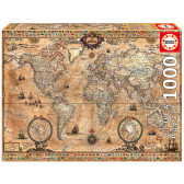 Детски пъзел Карта на света Educa 11234 