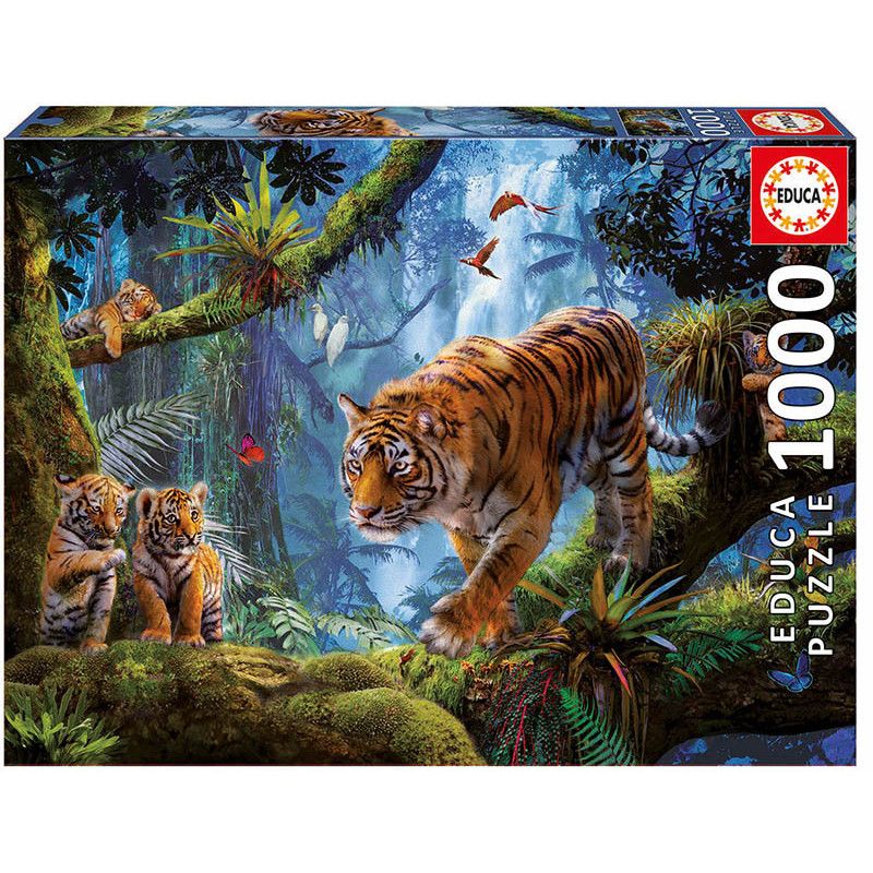 Детски пъзел Тигри в джунглата  11245