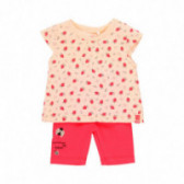Комплект тениска с къси панталони за бебе за момиче розови Boboli 112714 