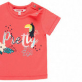 Памучна тениска за бебе Pretty розова Boboli 112761 3