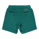 Памучни къси панталони за бебе за момче зелени Boboli 112835 2
