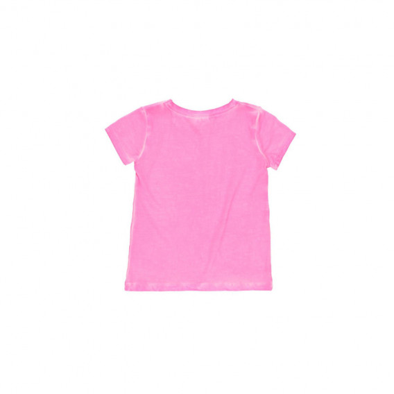 Тениска с щампа за момиче розова Boboli 112896 2