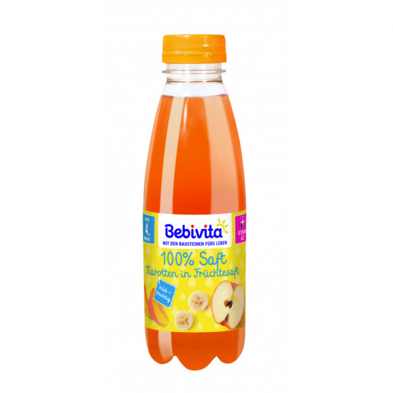 Сок от плодове и моркови, PVC бутилка 0.500 мл Bebivita 113545 