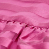Разкроена рокля с къс ръкав за момиче розова Idexe 113590 3