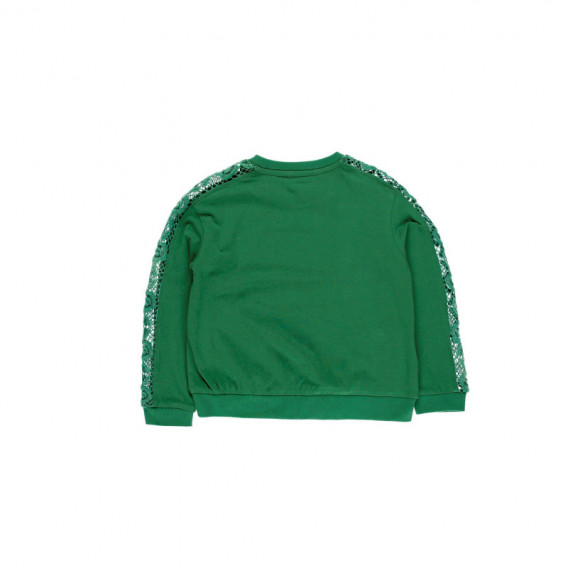 Блуза с акцент на ръкавите за момиче зелена Boboli 113859 2