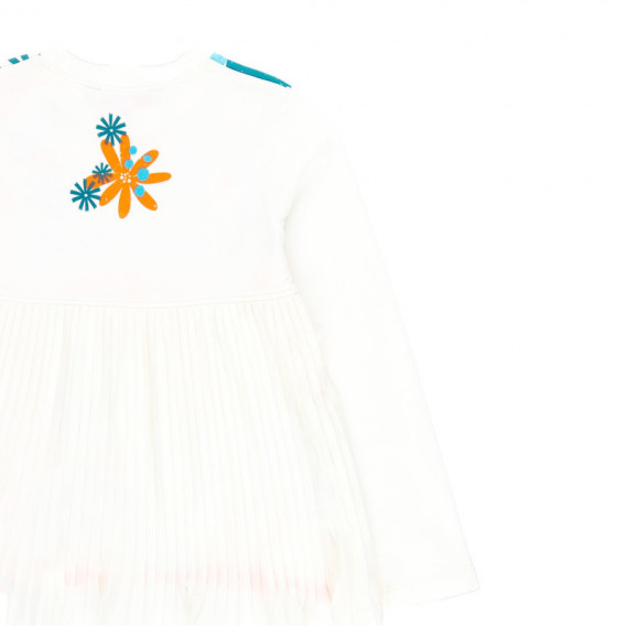 Блуза с флорален принт за момиче бяла Boboli 114031 4