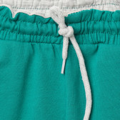 Къс памучен панталон с принт за момче зелен Acar 114465 3