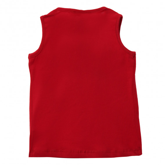 Комплект от потник и къс панталон в червено и черно за момиче Acar 114500 4