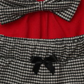 Комплект от потник и къс панталон в червено и черно за момиче Acar 114503 7