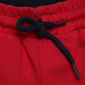 Къс ежедневен панталон с принт на числото 59 за момче, червени Acar 114810 2