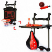 Трансформиращ се спортен комплект - баскетбол и бокс King Sport 114844 