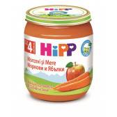 БИО пюре моркови, ябълки, бурканче 125 гр. Hipp 114922 