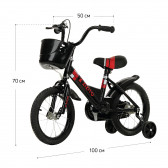 Детски велосипед ANAIS 14, черен ZIZITO 115021 3