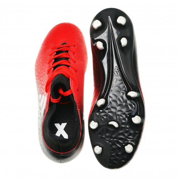 Футболни обувки в червено и черно за момче Adidas 115950 3