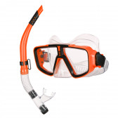 Комплект за гмуркане с маска и шнорхел - оранжев HL 116113 