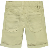 Къси панталони от органичен памук за момче бежови Name it 116366 4