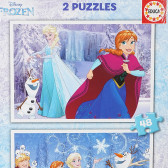 Детски пъзел 2 в 1 Замръзналото кралство 48 части Frozen 116906 5