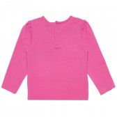 Блуза за бебе със звездичка от пайети, розова Birba 117182 4