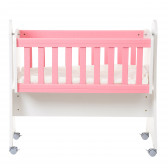 розово Бебешко креватче с класически дизайн и люлеещо се кошче Dizain Baby 117773 3
