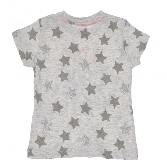 Тениска за бебе с щампа на звездички и надпис, сива Chicco 118083 2