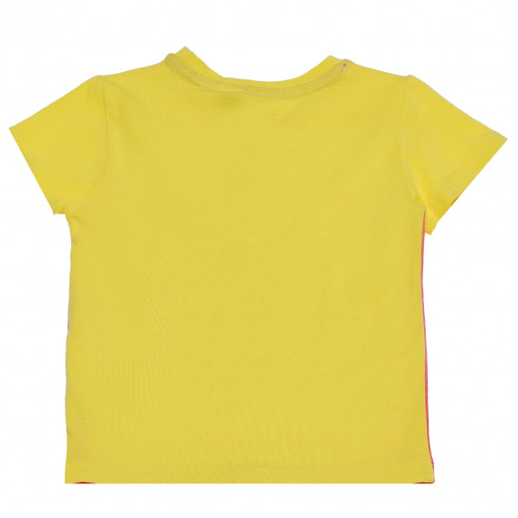 Тениска за бебе с надпис и преливащи цветове, жълта Chicco 118091 2