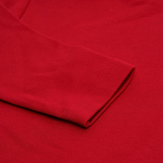 Памучна блуза за бебе с номер 11, червена Birba 118463 4