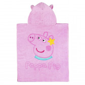Памучно пончо за плаж с принт на Peppa Pig за момиче Peppa pig 119117 2