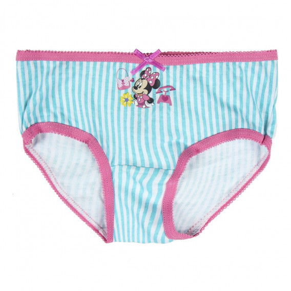 Комплект от 5 броя памучни бикини с принт на Minnie за момиче многоцветни Minnie Mouse 119132 3