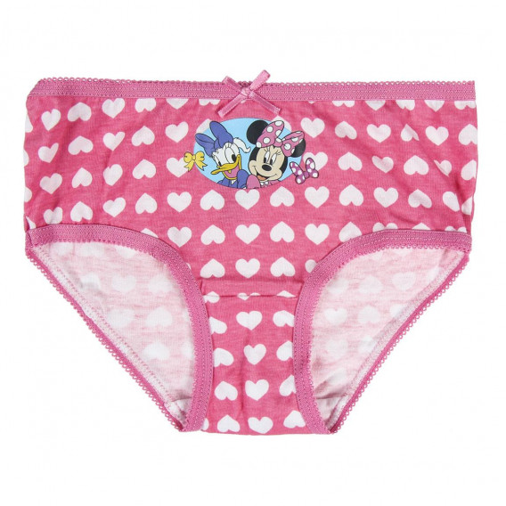 Комплект от 5 броя памучни бикини с принт на Minnie за момиче многоцветни Minnie Mouse 119133 4